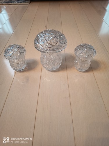 Vintage crystal glass - vintage, mushroom